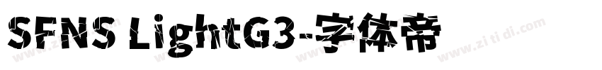 SFNS LightG3字体转换